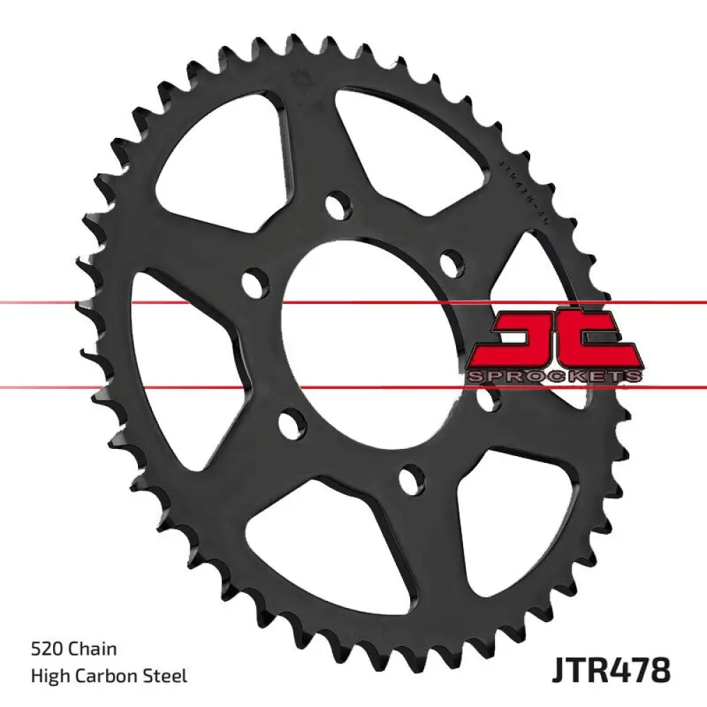 JT SPROCKETS - SPROCKET REAR 43T 520 BLK - 12101662