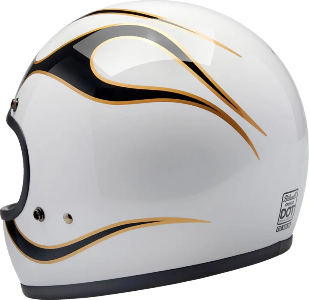 BILTWELL - HELMET GRINGO W/B FLAM XS - 010116332