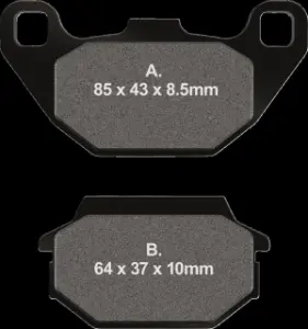 EBC - BRAKE PAD FA SER ORGANIC - 17100078