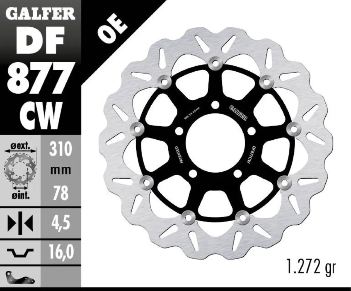 GALFER - BRAKE DISC FLOAT WAVE - 17103138