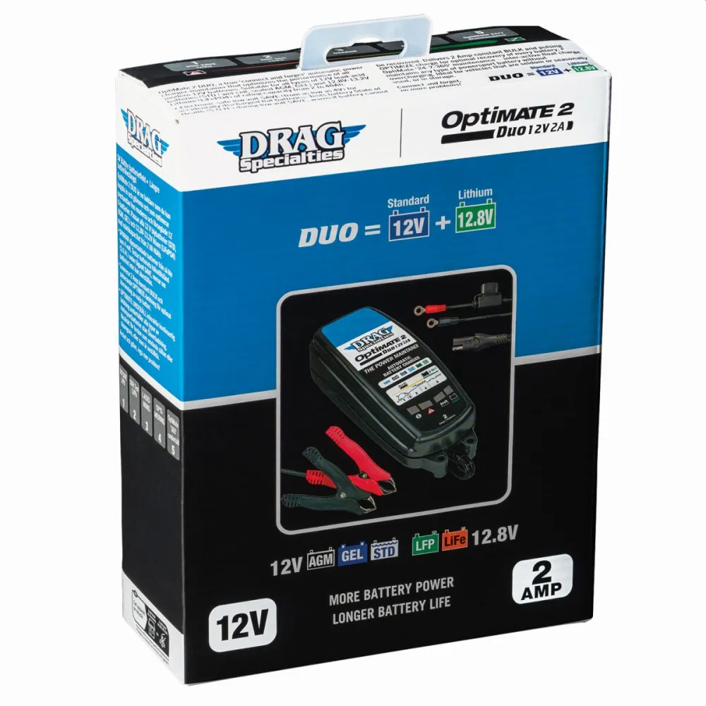 DRAG SPECIALTIES - CHARGER EU OPTIMATE 2 DUO DRAG - 38070698