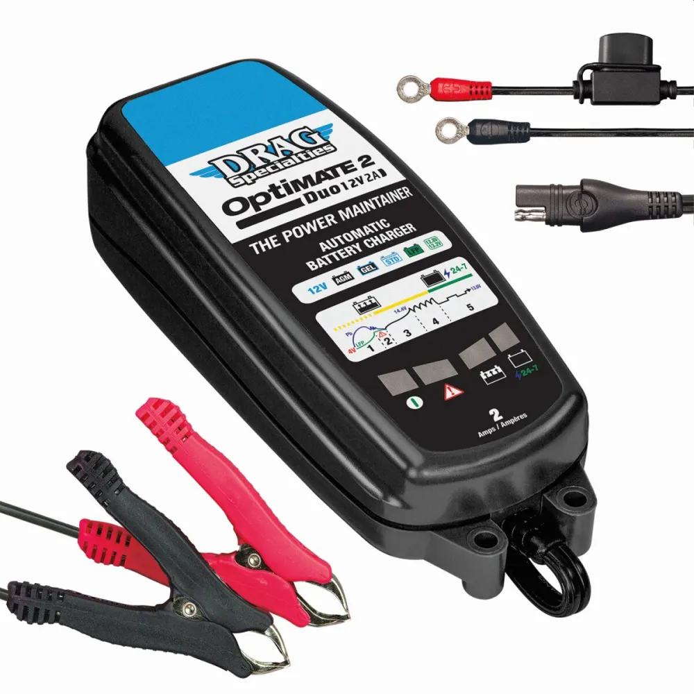 DRAG SPECIALTIES - CHARGER EU OPTIMATE 2 DUO DRAG - 38070698