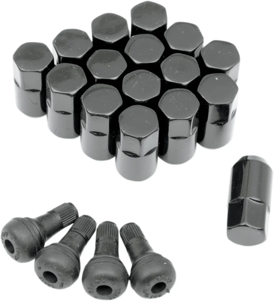 MOOSE OFFROAD FOUR WHEEL - LUG NUT 3/8 BLACK 16PK - 02320206