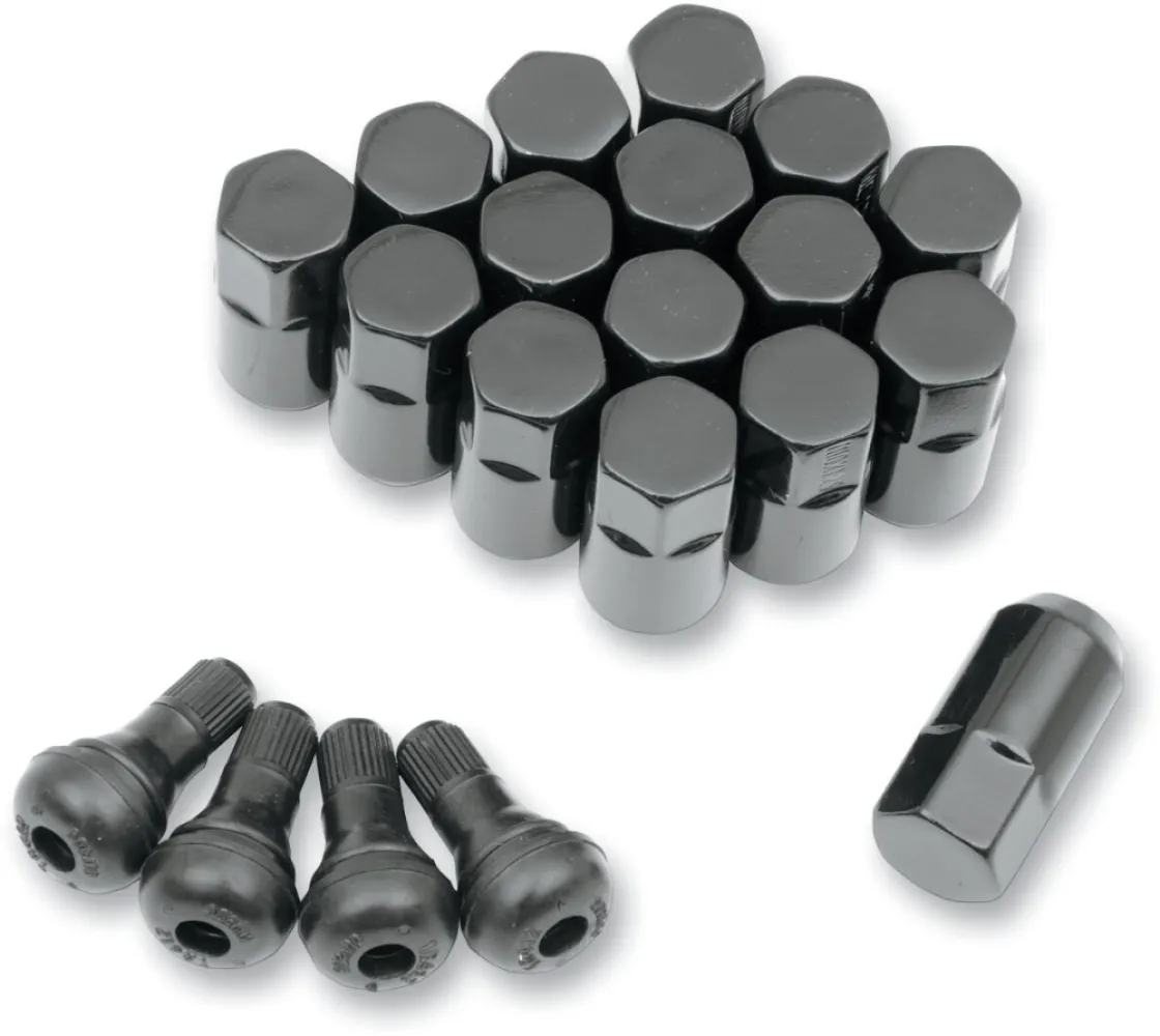 MOOSE OFFROAD FOUR WHEEL - LUG NUT 10MM BLACK 16PK - 02320204