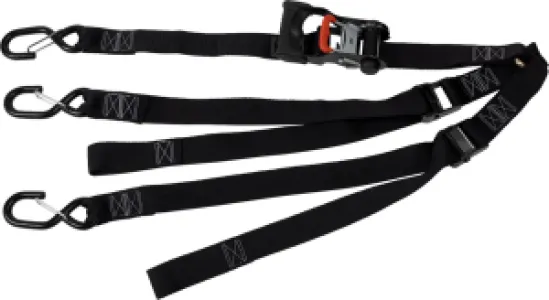 MOOSE OFFROAD HARD-PARTS - SPARE TIRE Y-STRAPS UTV BLK MS - 39200523