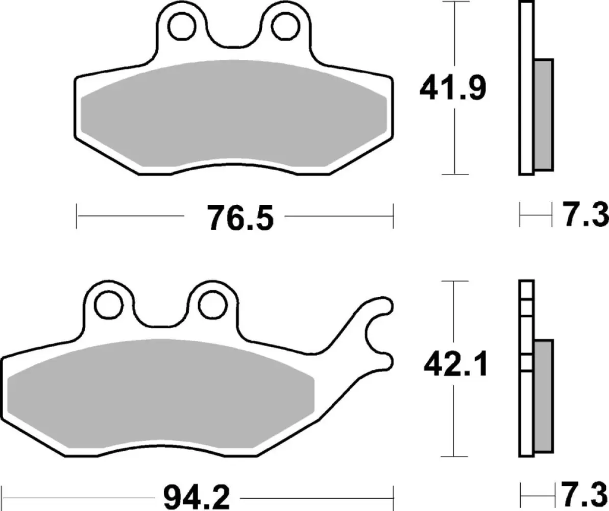 SBS - BRAKE PAD CAR/CER SCOOT - 17200872