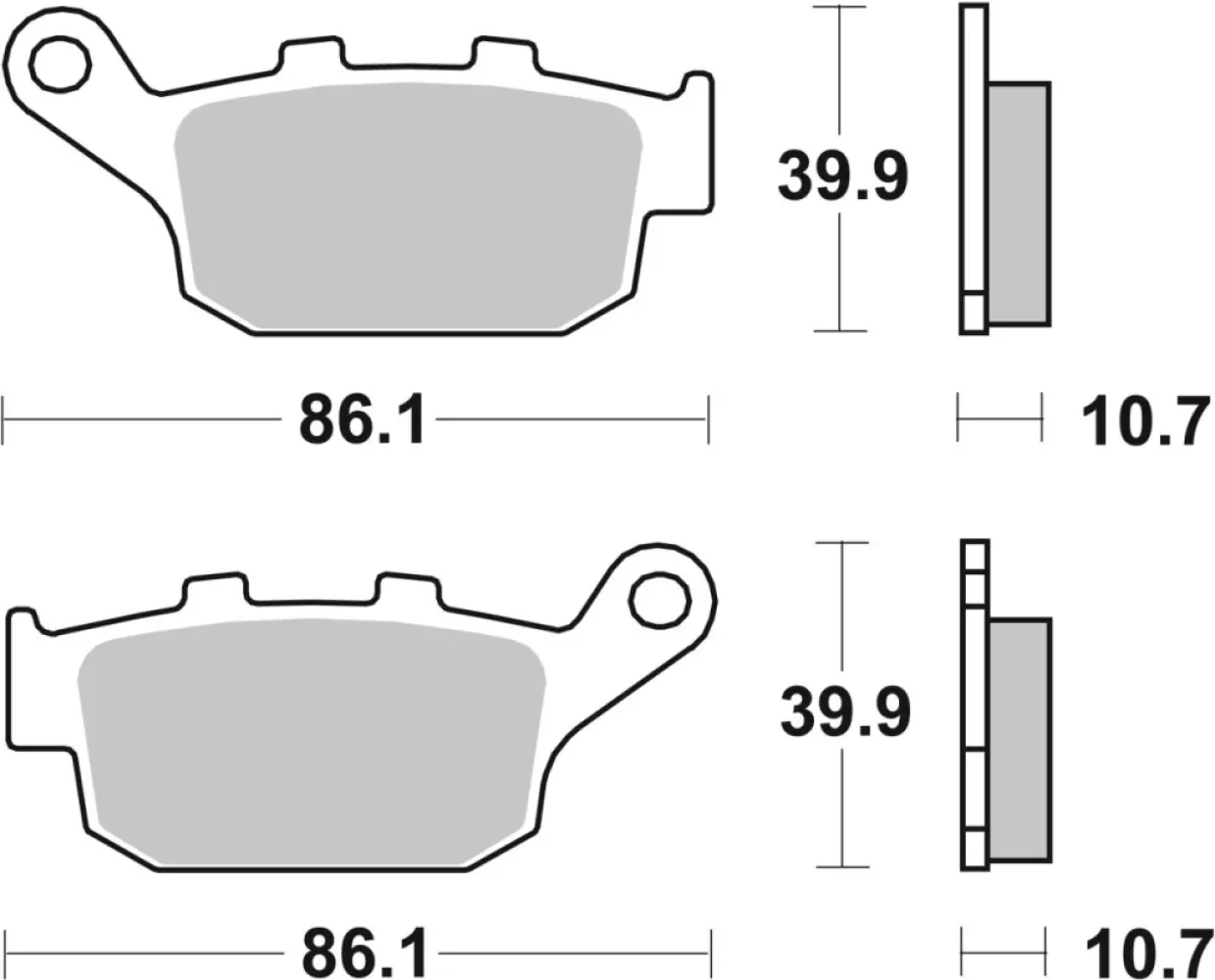 SBS - BRAKE PAD CAR RACE R - 17200885
