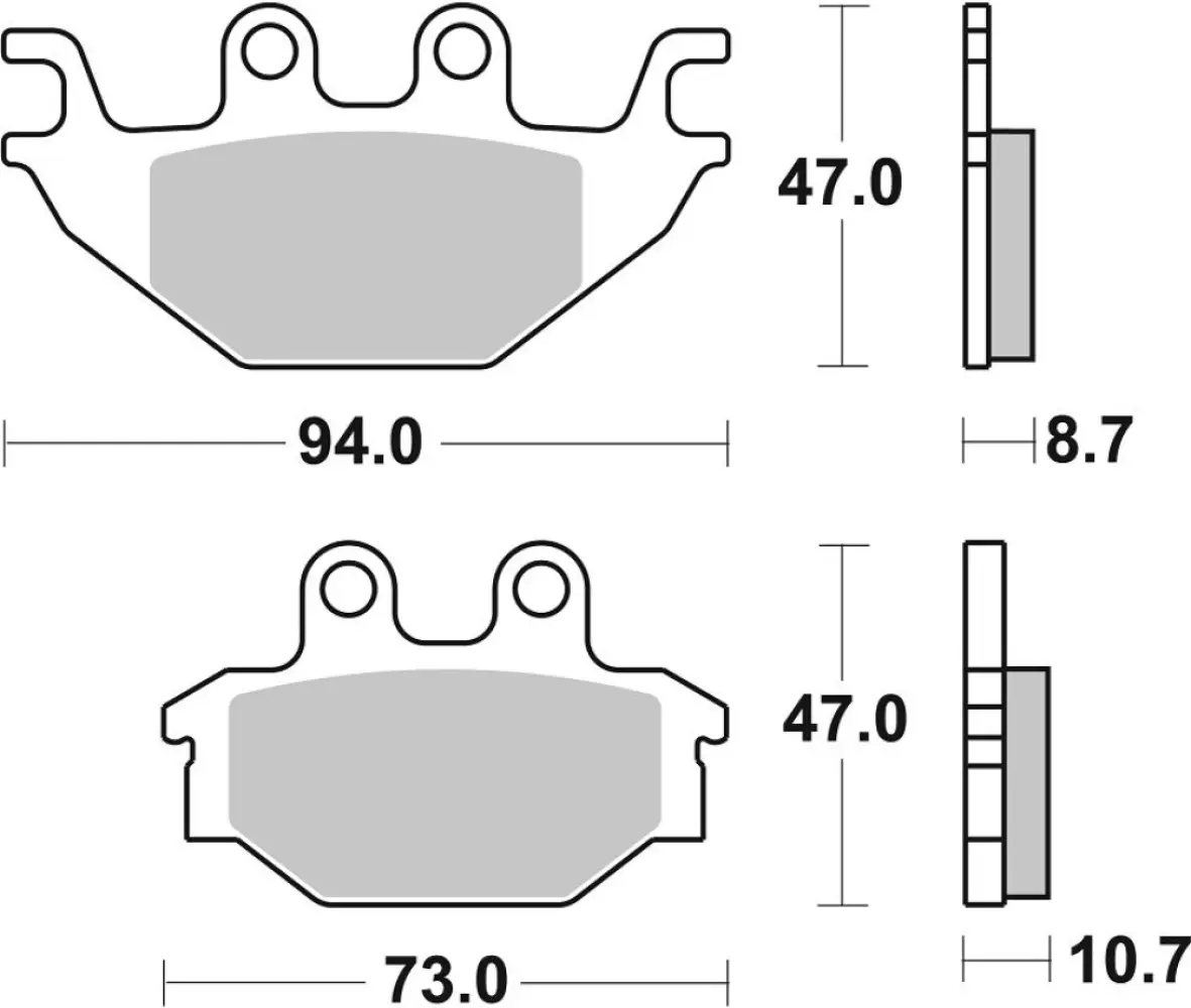 SBS - BRAKE PAD CAR/CER - 17200908
