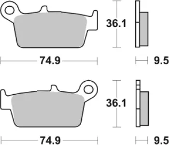 SBS - BRAKE PAD CAR/CER - 17200921