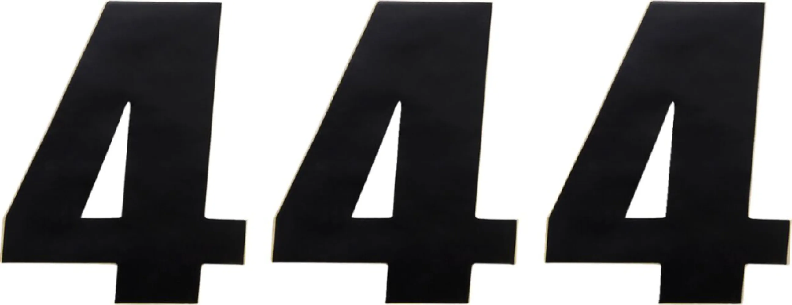 MOOSE OFFROAD HARD-PARTS - NUMBER MSE #4 4.5 BLACK - 43100644