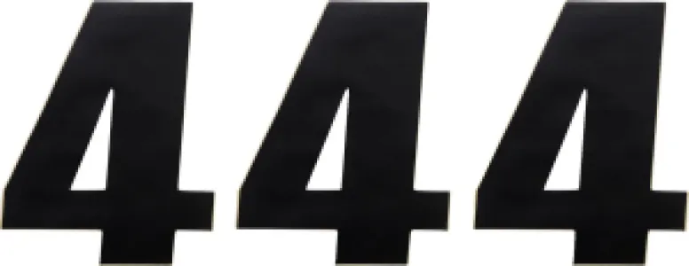 MOOSE OFFROAD HARD-PARTS - NUMBER MSE #4 4.5 BLACK - 43100644