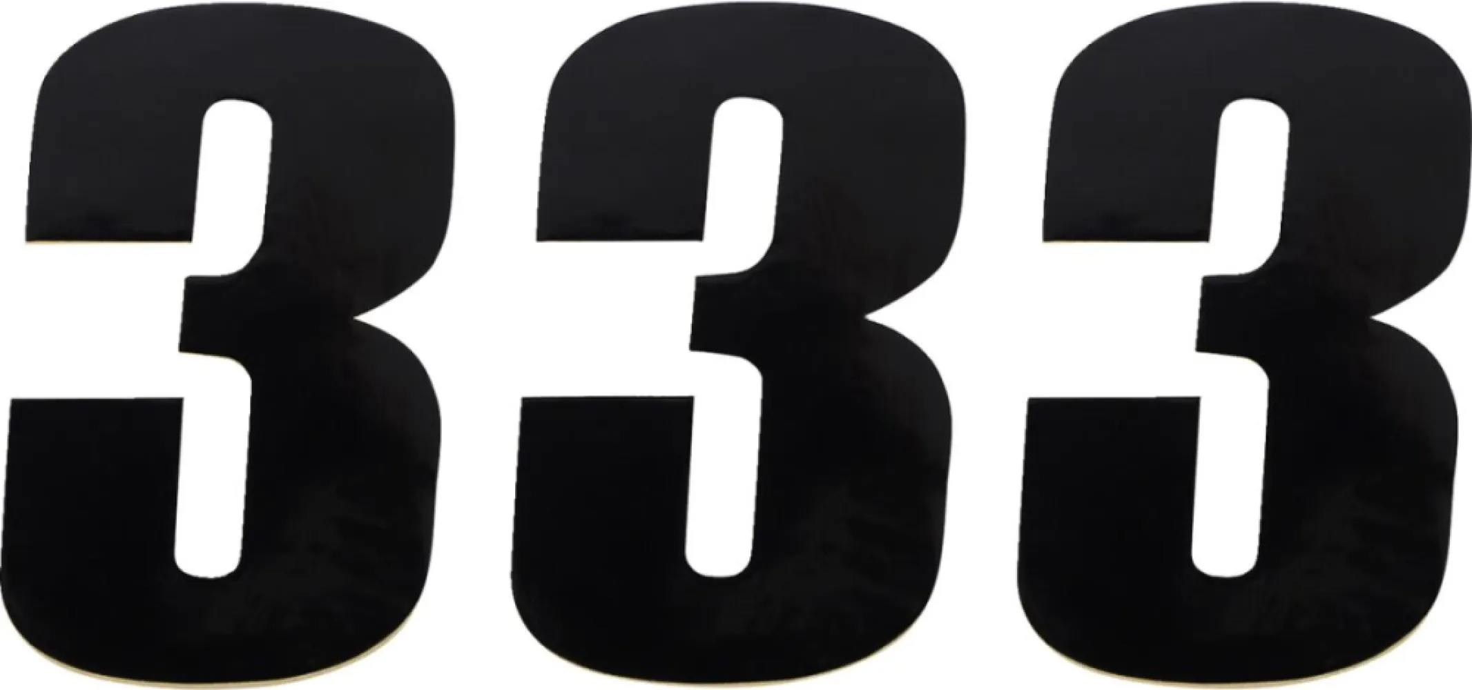MOOSE OFFROAD HARD-PARTS - NUMBER MSE #3 4.5 BLACK - 43100643