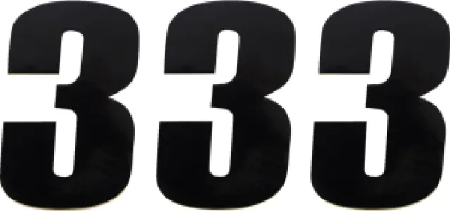 MOOSE OFFROAD HARD-PARTS - NUMBER MSE #3 4.5 BLACK - 43100643
