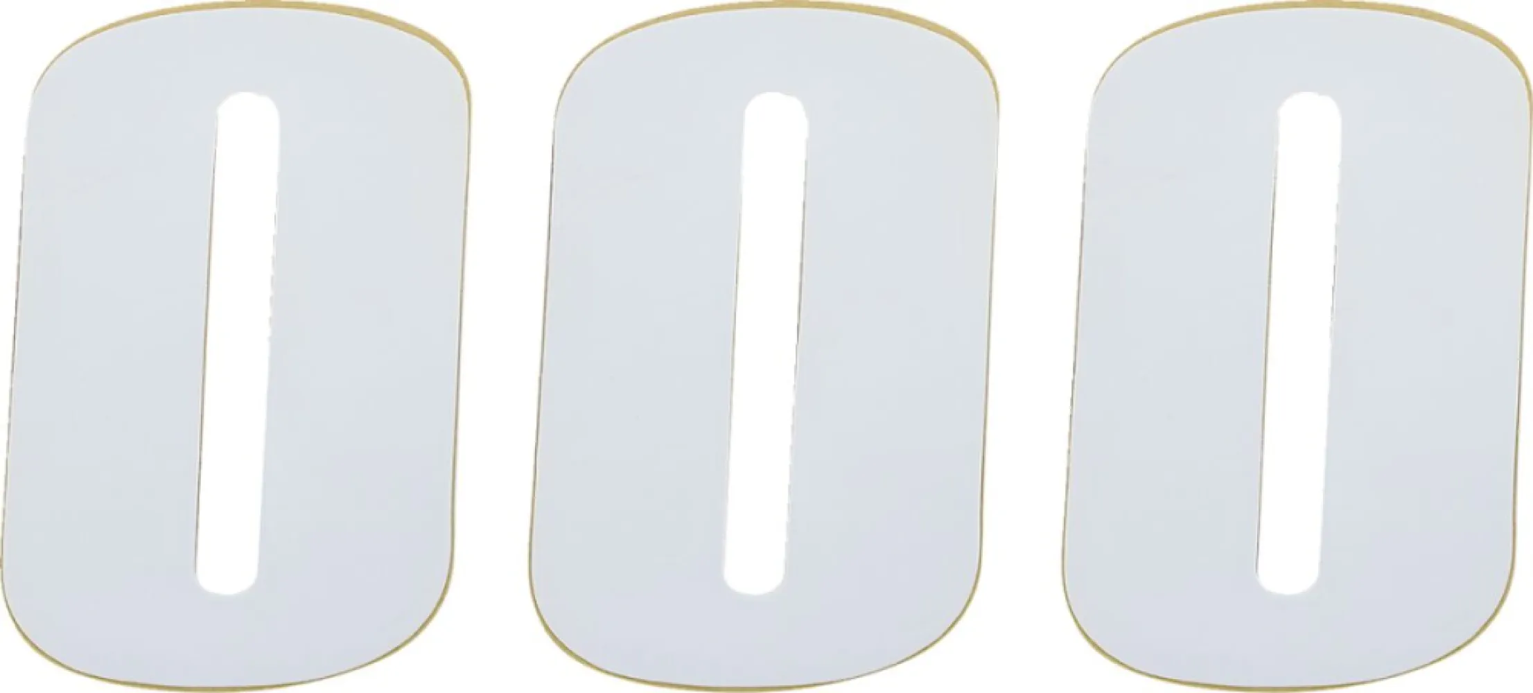 MOOSE OFFROAD HARD-PARTS - NUMBER MSE #0 4.5 WHITE - 43100650