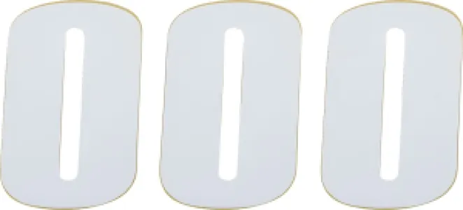 MOOSE OFFROAD HARD-PARTS - NUMBER MSE #0 4.5 WHITE - 43100650