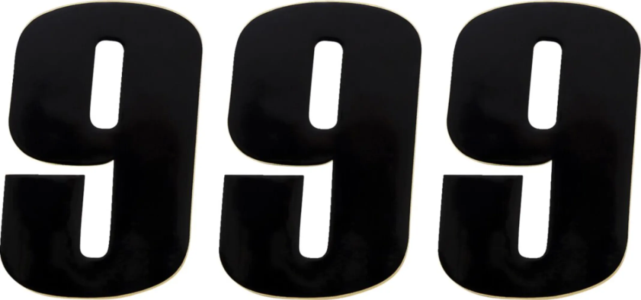 MOOSE OFFROAD HARD-PARTS - NUMBER MSE #9 4.5 BLACK - 43100649
