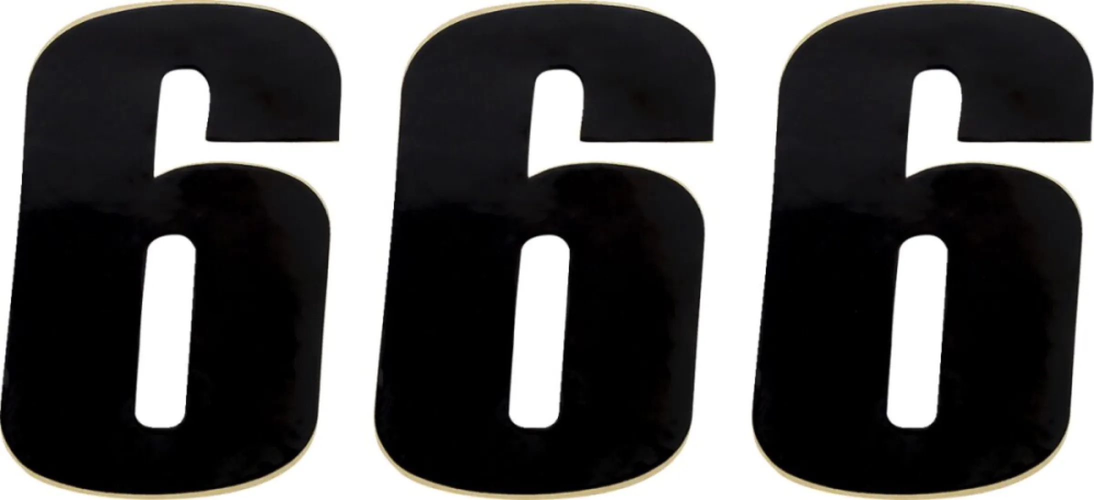 MOOSE OFFROAD HARD-PARTS - NUMBER MSE #6 4.5 BLACK - 43100646