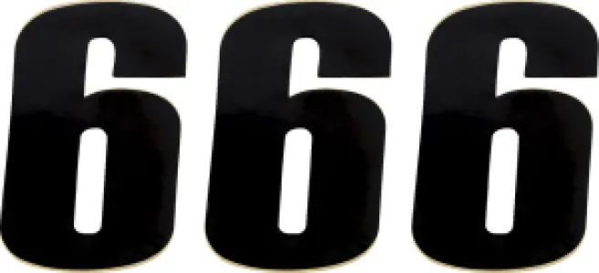 MOOSE OFFROAD HARD-PARTS - NUMBER MSE #6 4.5 BLACK - 43100646