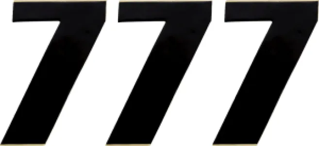 MOOSE OFFROAD HARD-PARTS - NUMBER MSE #7 4.5 BLACK - 43100647