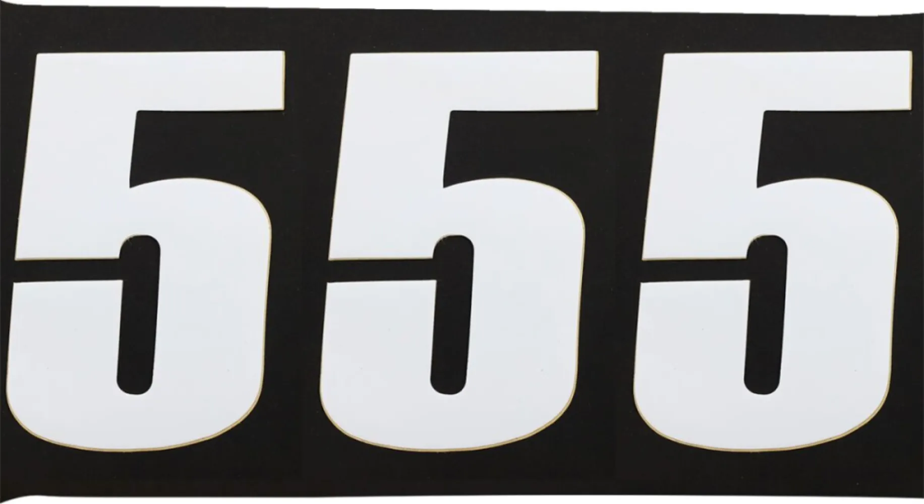MOOSE OFFROAD HARD-PARTS - NUMBER MSE #5 4.5 WHITE - 43100655
