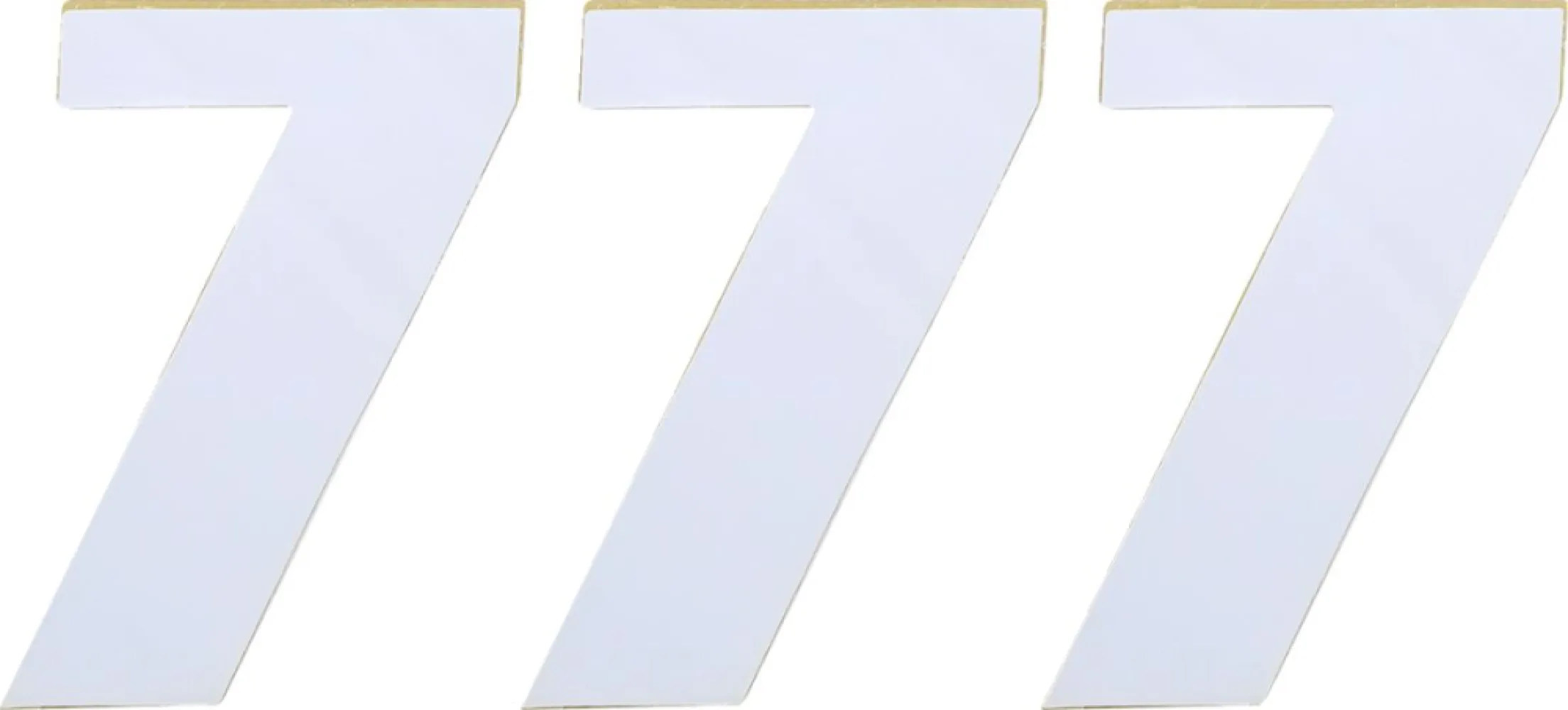 MOOSE OFFROAD HARD-PARTS - NUMBER MSE #7 4.5 WHITE - 43100657