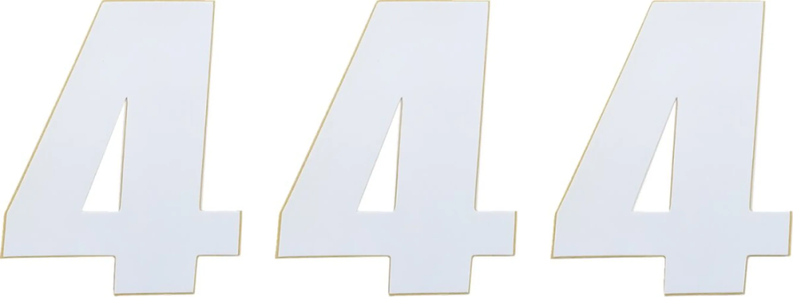 MOOSE OFFROAD HARD-PARTS - NUMBER MSE #4 4.5 WHITE - 43100654