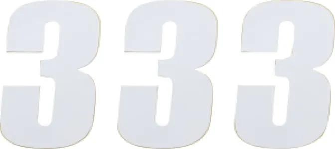 MOOSE OFFROAD HARD-PARTS - NUMBER MSE #3 4.5 WHITE - 43100653