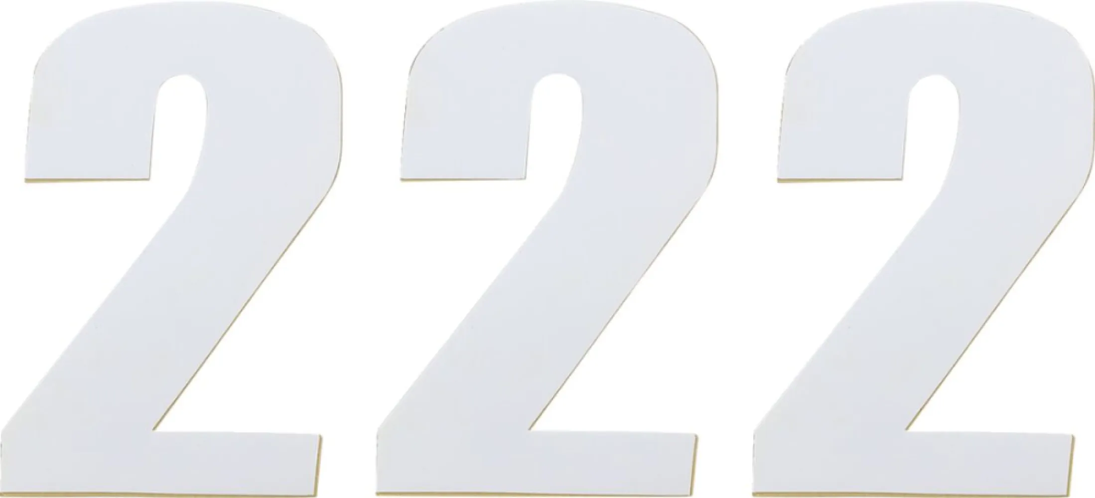MOOSE OFFROAD HARD-PARTS - NUMBER MSE #2 4.5 WHITE - 43100652