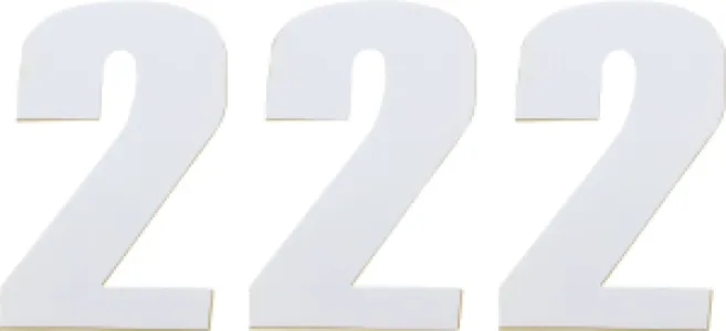MOOSE OFFROAD HARD-PARTS - NUMBER MSE #2 4.5 WHITE - 43100652