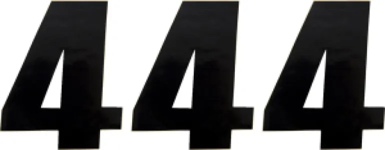 MOOSE OFFROAD HARD-PARTS - NUMBER MOOSE #4 6 BLACK - 43100664