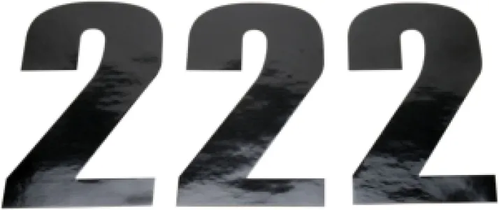 MOOSE OFFROAD HARD-PARTS - NUMBER MOOSE #2 6 BLACK - 43100662