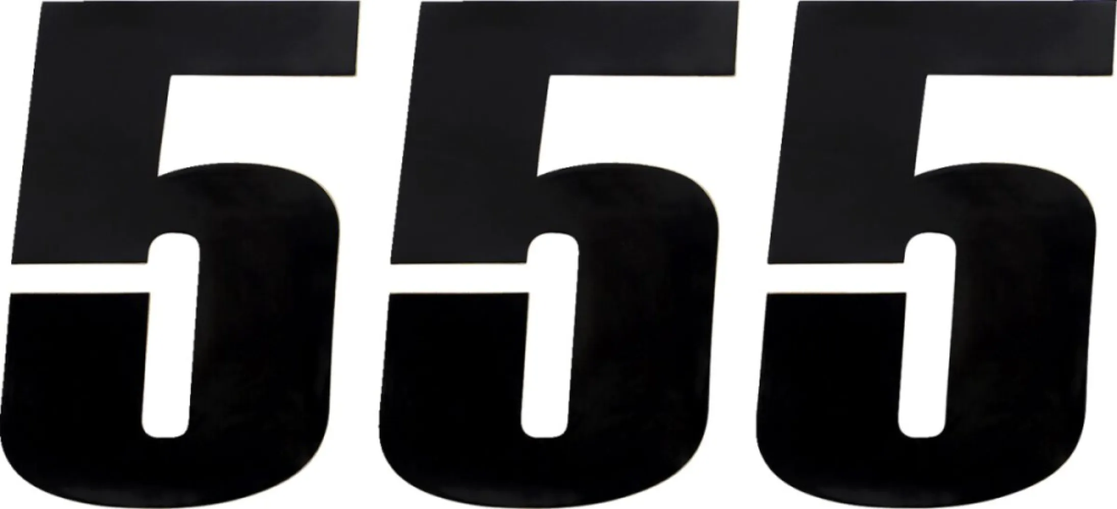 MOOSE OFFROAD HARD-PARTS - NUMBER MOOSE #5 6 BLACK - 43100665