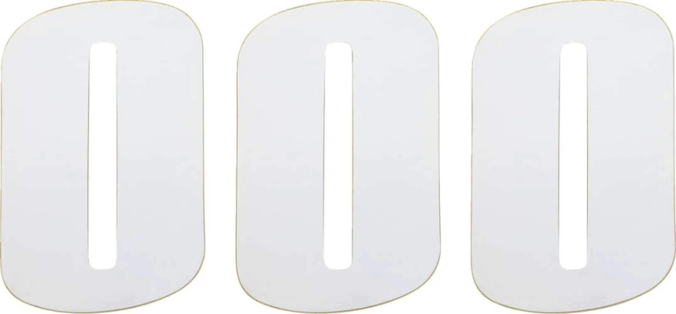 MOOSE OFFROAD HARD-PARTS - NUMBER MOOSE #0 6 WHITE - 43100670