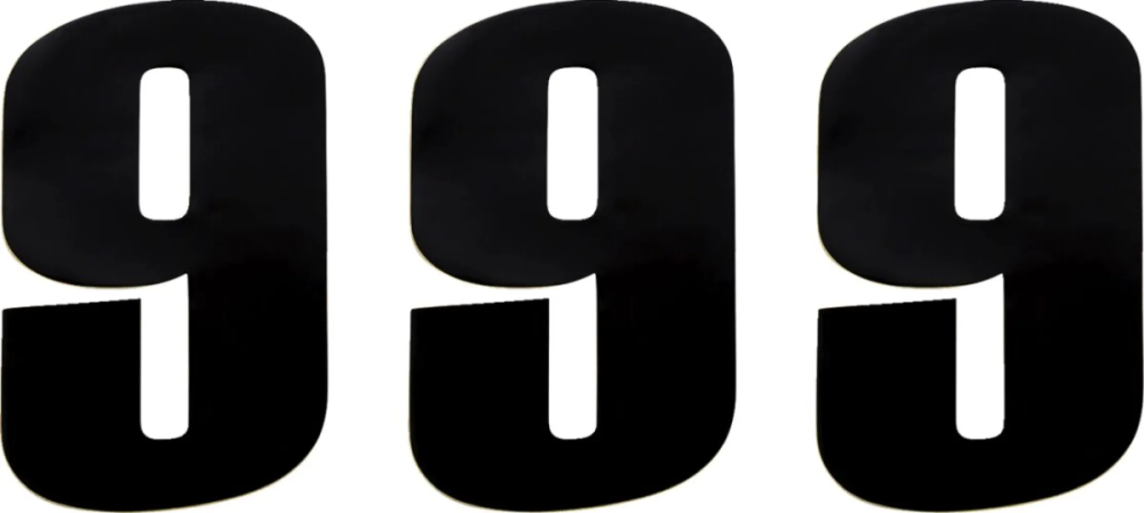 MOOSE OFFROAD HARD-PARTS - NUMBER MOOSE #9 6 BLACK - 43100669
