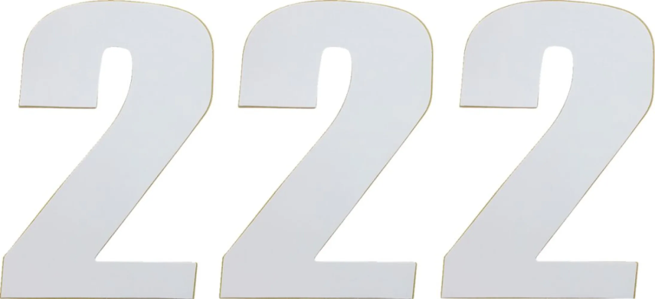 MOOSE OFFROAD HARD-PARTS - NUMBER MOOSE #2 6 WHITE - 43100672