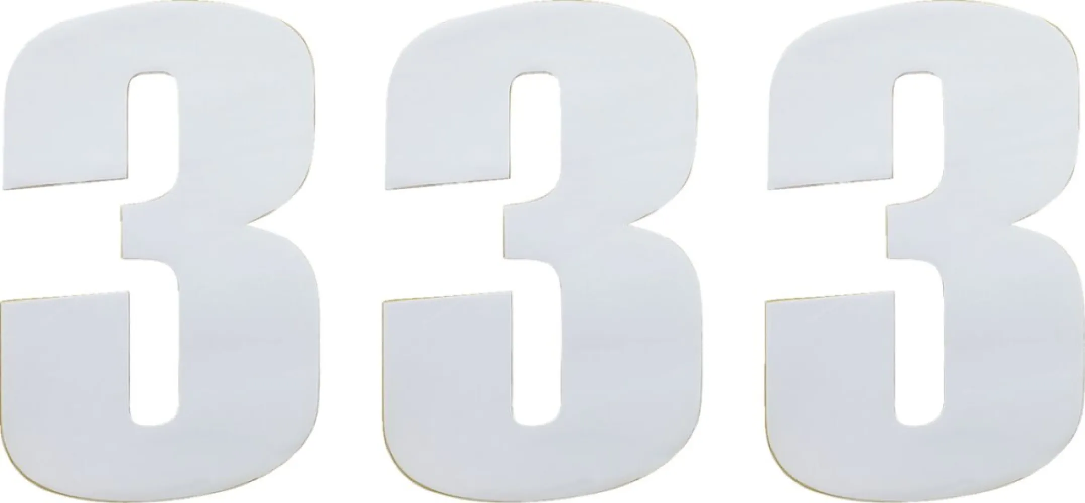 MOOSE OFFROAD HARD-PARTS - NUMBER MOOSE #3 6 WHITE - 43100673