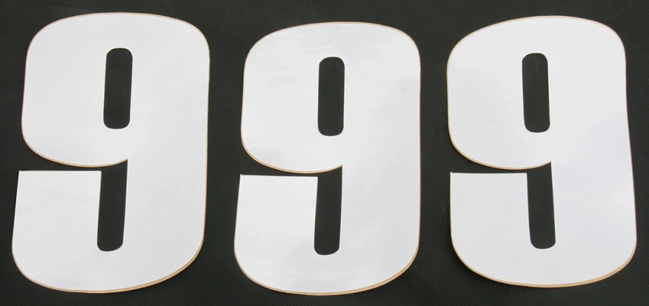 MOOSE OFFROAD HARD-PARTS - NUMBER MOOSE #9 6 WHITE - 43100679