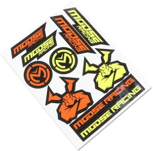 MOOSE OFFROAD SOFT-GOODS - DECAL SHEET MOOSE YL/OR - 43202206