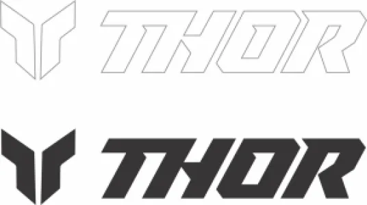 THOR - DECAL THOR 6PK 3IN BK WH - 43202591