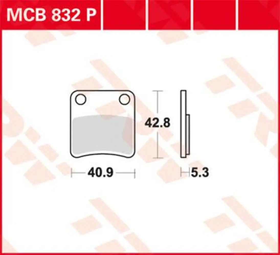 TRW - BRAKE PAD TRW MCB832P - 17211465