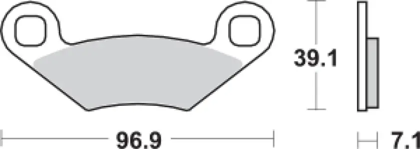 SBS - BRAKE PAD SINT ATV - 17211579