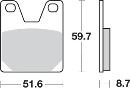 SBS - BRAKE PAD SINT REAR - 17211607