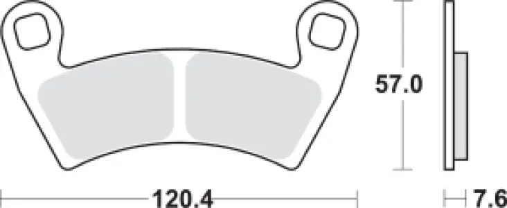 SBS - BRAKE PAD SINT/CAR OFF - 17211742
