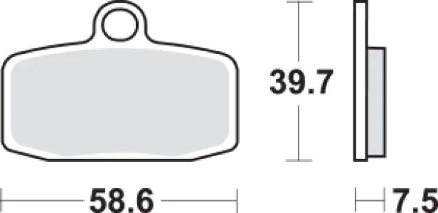 SBS - BRAKE PAD SINT OFF RACE - 17211839