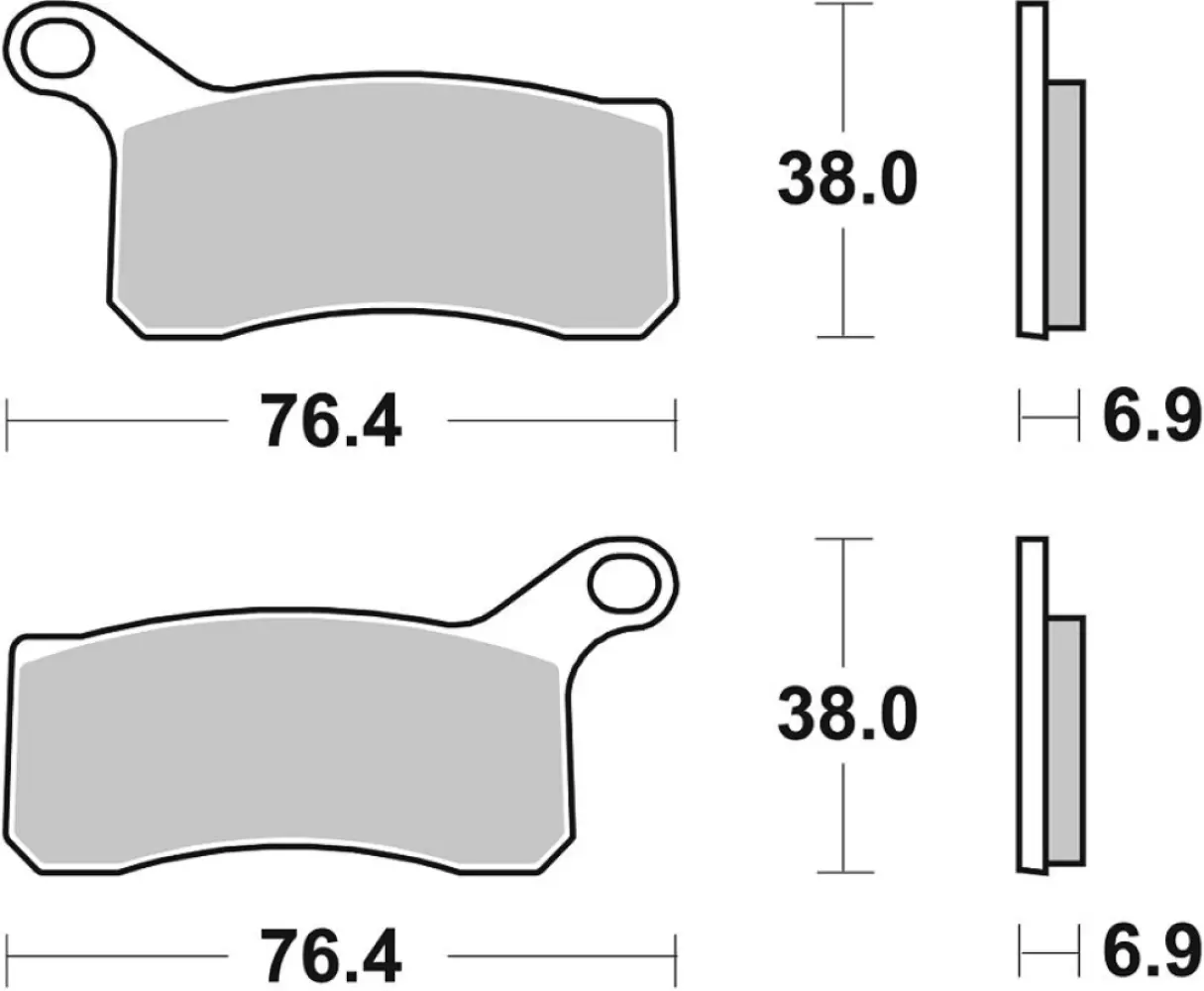 SBS - BRAKE PAD SINT/CAR OFF - 17211844