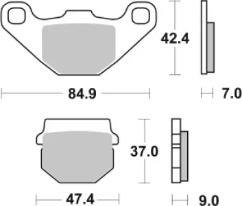 SBS - BRAKE PAD SINT/CAR OFF - 17213270