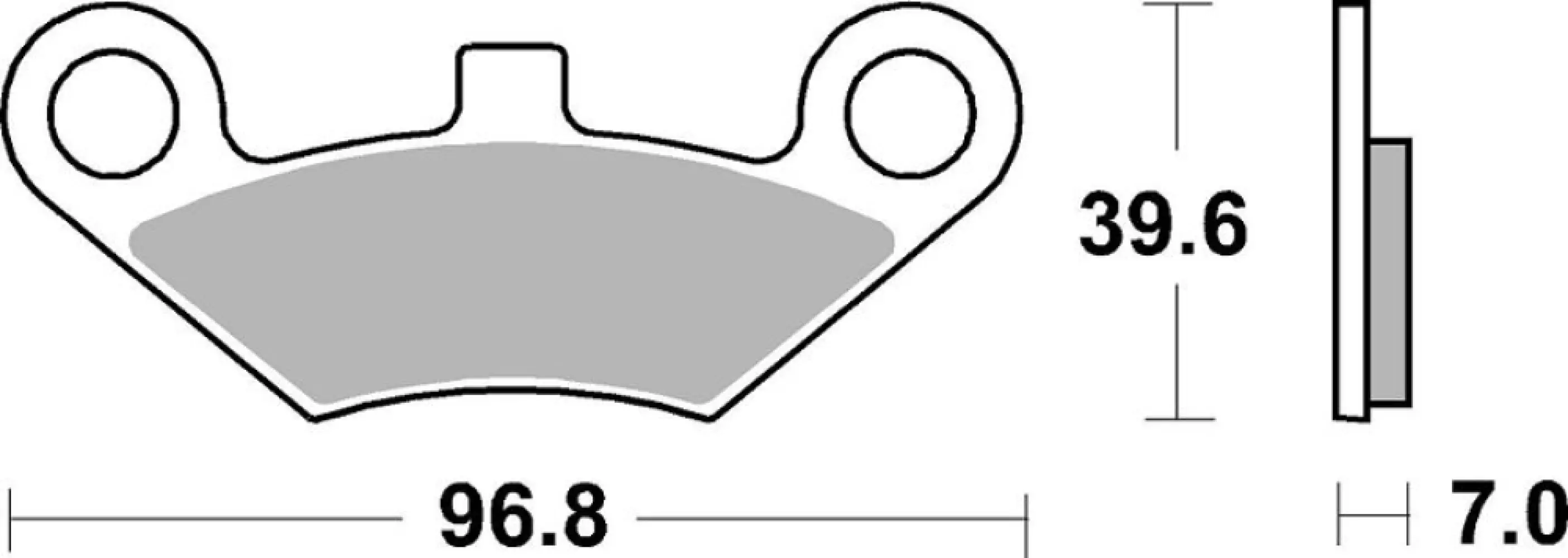 SBS - BRAKE PAD SINT/CAR OFF - 17213317