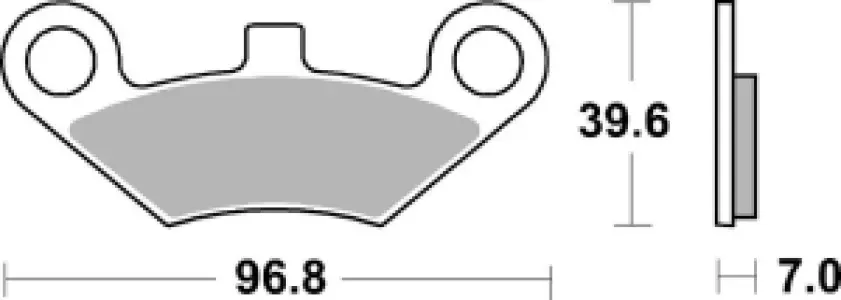 SBS - BRAKE PAD SINT/CAR OFF - 17213317