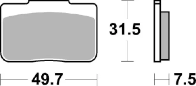 SBS - BRAKE PAD SINT REAR - 17213349