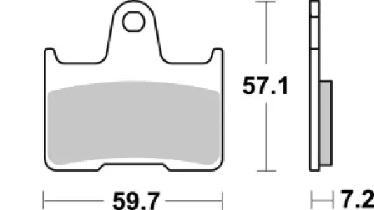 SBS - BRAKE PAD SINT REAR - 17213362